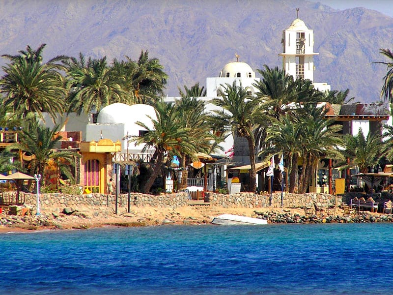 Dahab promenade and beach